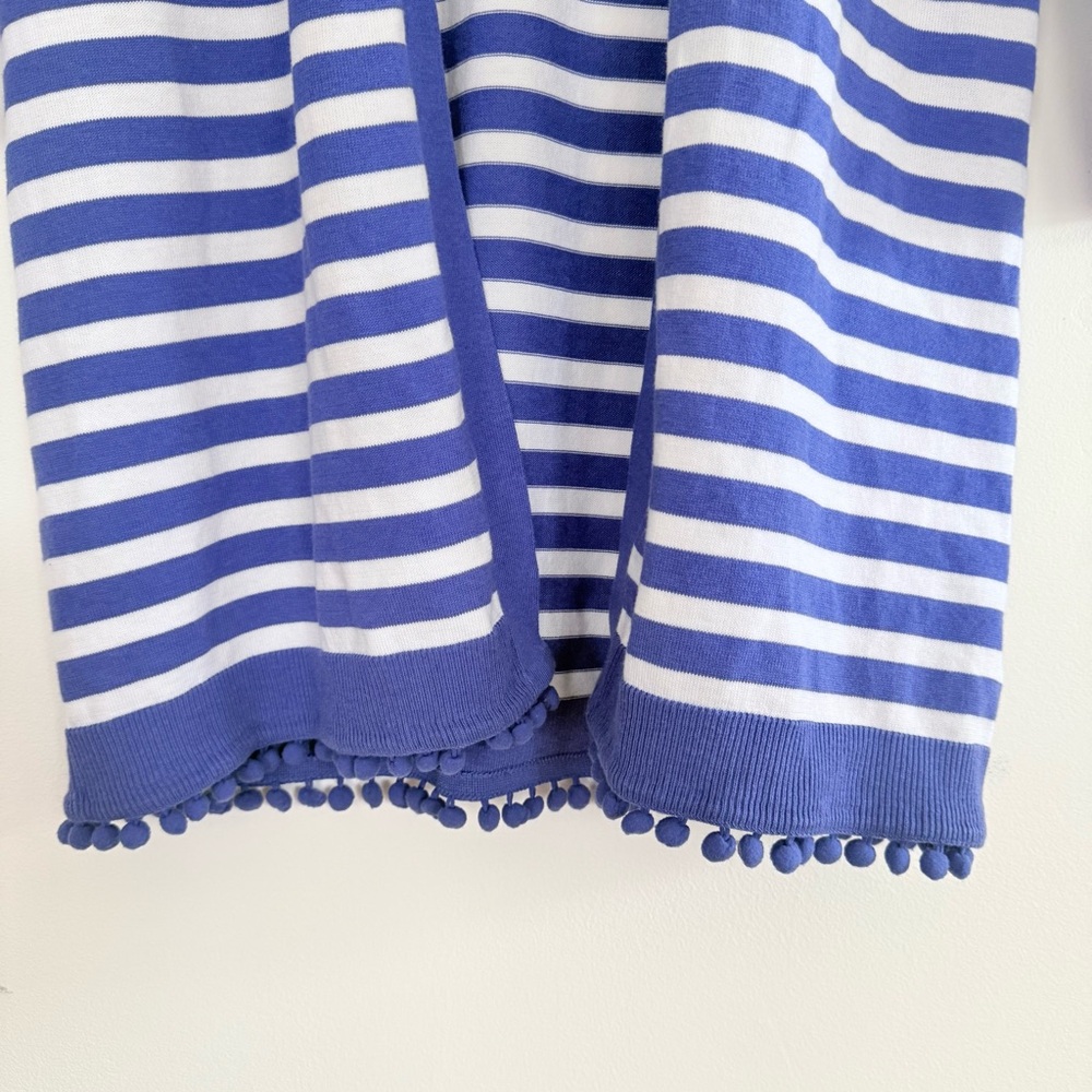 Talbots Natalie‎ Stripe Cardigan Blue White Nautical Travel Casual Lightweight S - Picture 5 of 10